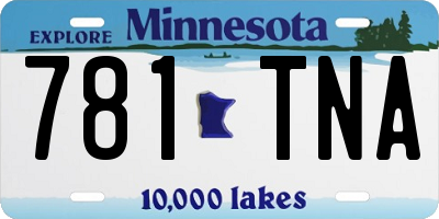 MN license plate 781TNA