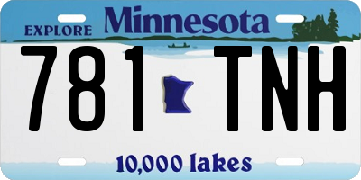 MN license plate 781TNH