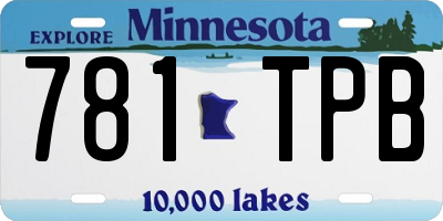 MN license plate 781TPB