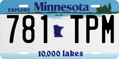MN license plate 781TPM