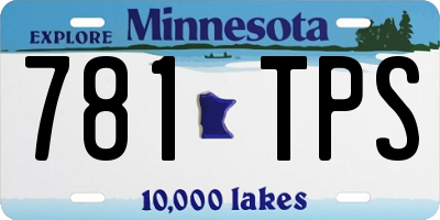 MN license plate 781TPS