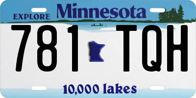 MN license plate 781TQH