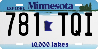 MN license plate 781TQI