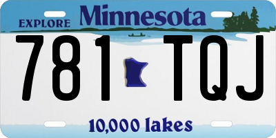 MN license plate 781TQJ