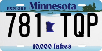 MN license plate 781TQP