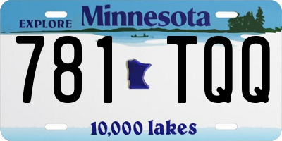 MN license plate 781TQQ