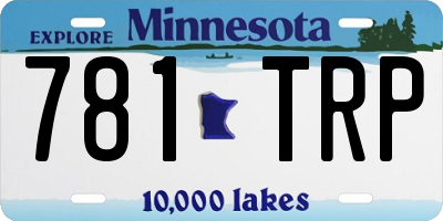 MN license plate 781TRP