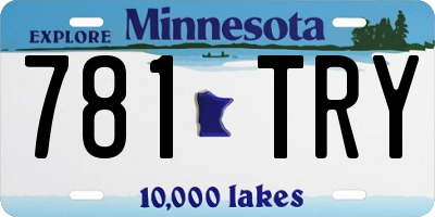 MN license plate 781TRY
