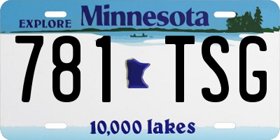 MN license plate 781TSG