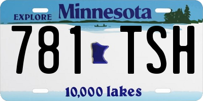 MN license plate 781TSH