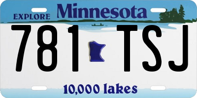 MN license plate 781TSJ