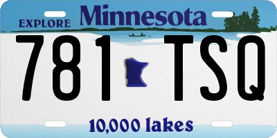 MN license plate 781TSQ