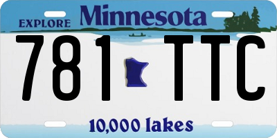 MN license plate 781TTC