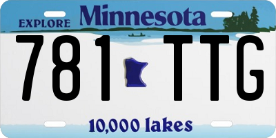 MN license plate 781TTG