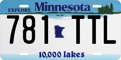 MN license plate 781TTL