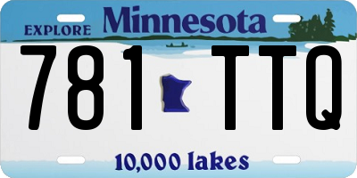MN license plate 781TTQ