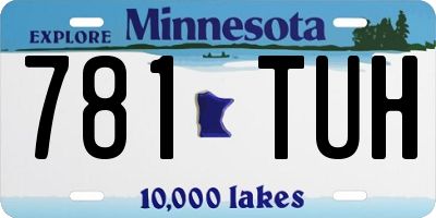 MN license plate 781TUH
