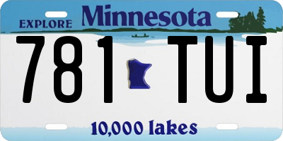 MN license plate 781TUI