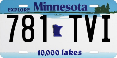 MN license plate 781TVI