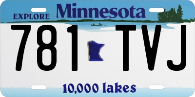 MN license plate 781TVJ