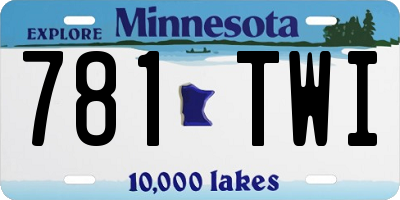 MN license plate 781TWI