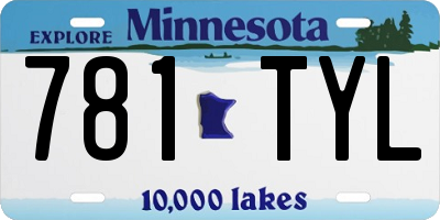 MN license plate 781TYL