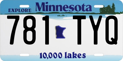 MN license plate 781TYQ
