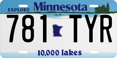 MN license plate 781TYR