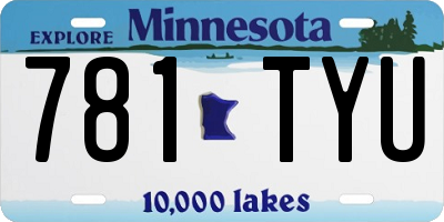 MN license plate 781TYU