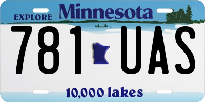 MN license plate 781UAS