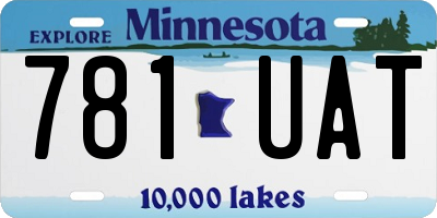 MN license plate 781UAT