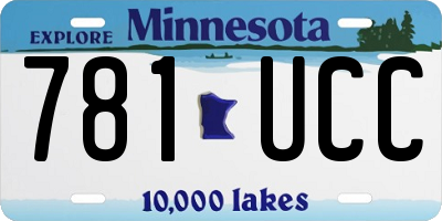 MN license plate 781UCC