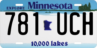 MN license plate 781UCH