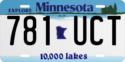 MN license plate 781UCT