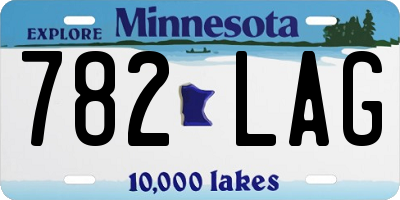 MN license plate 782LAG