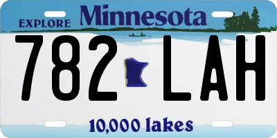 MN license plate 782LAH