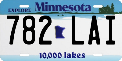 MN license plate 782LAI