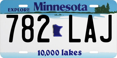 MN license plate 782LAJ