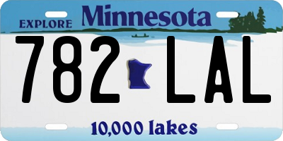 MN license plate 782LAL