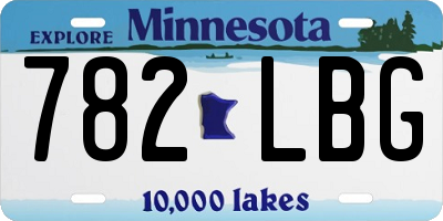 MN license plate 782LBG