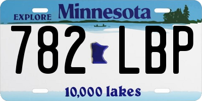 MN license plate 782LBP