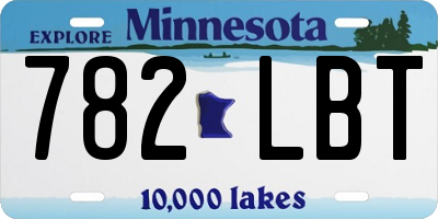 MN license plate 782LBT