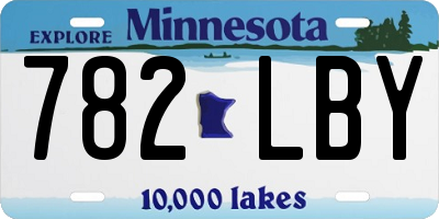 MN license plate 782LBY