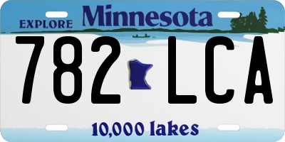 MN license plate 782LCA