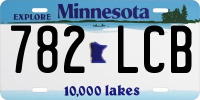 MN license plate 782LCB