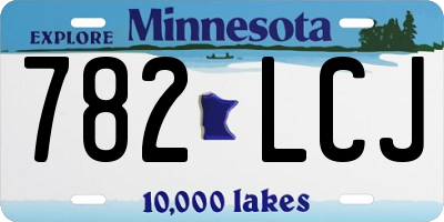MN license plate 782LCJ