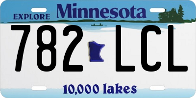 MN license plate 782LCL