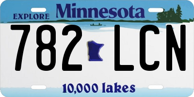 MN license plate 782LCN