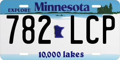 MN license plate 782LCP
