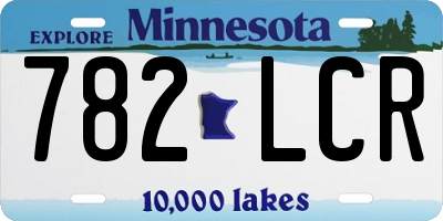 MN license plate 782LCR